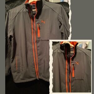 Puma Charcoal and Tangerine Jacket
